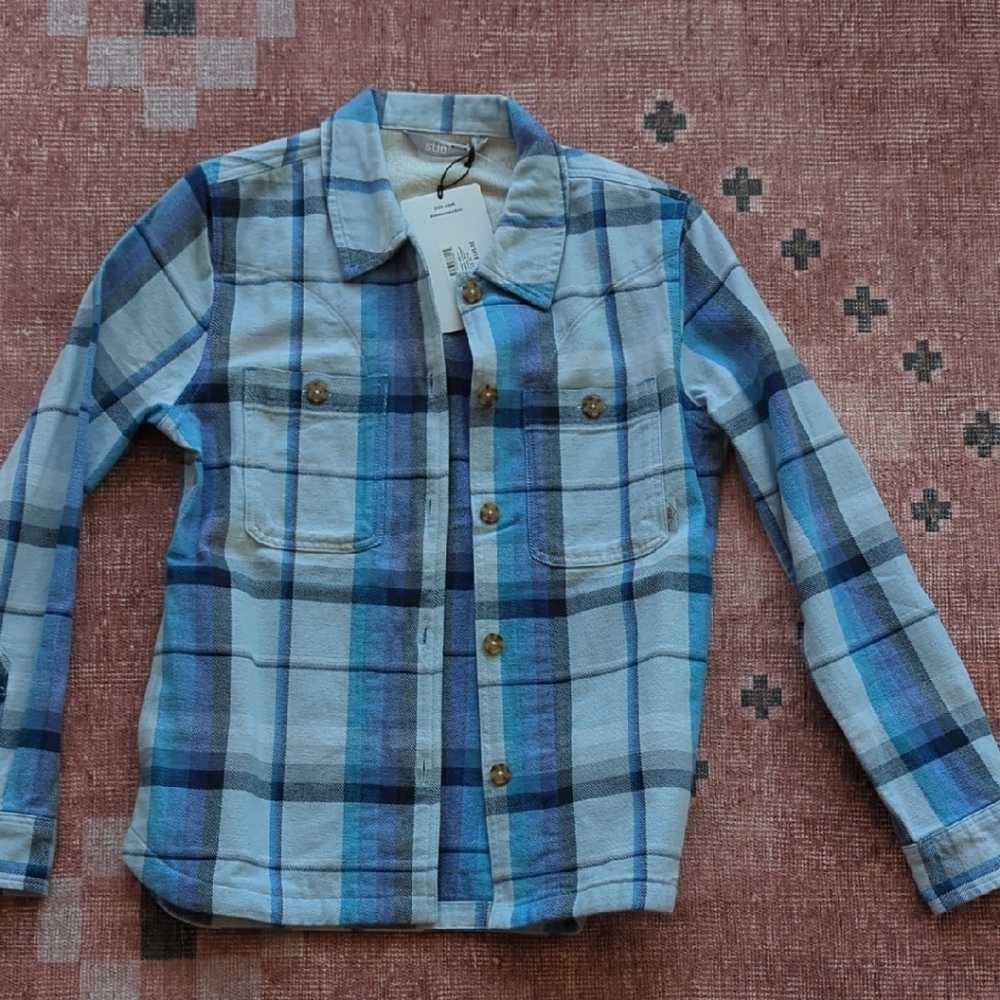 Stio Blue Plaid Women's Shirt